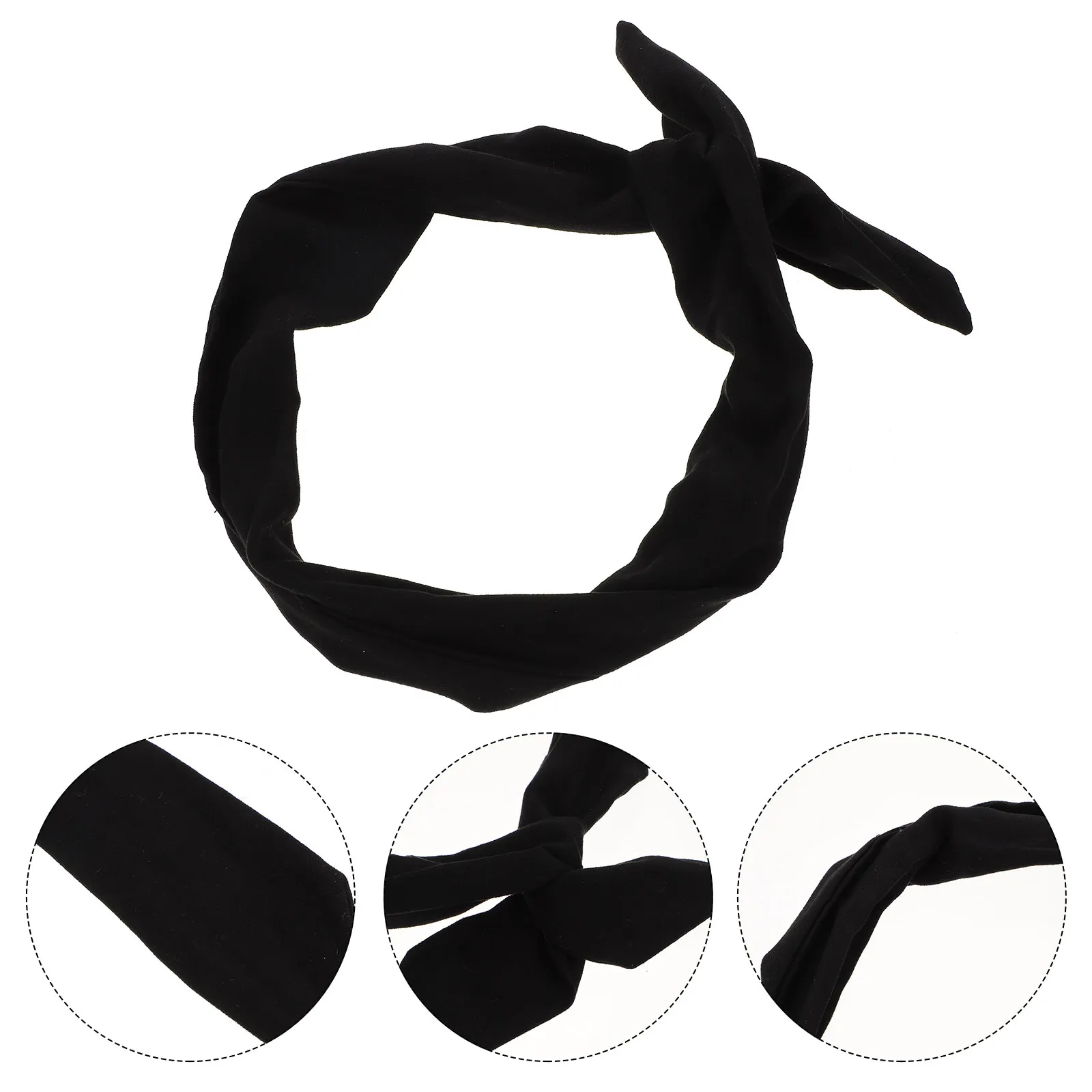 4Pcs Bow Headband for Women Wire Flexible Rust Resistant Makeup Headband Face Washing Spa Turban Hair Scarf Knotted Headbands