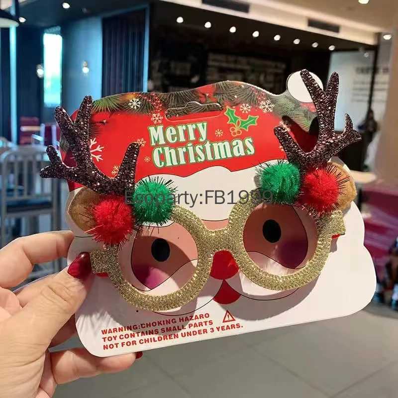 Erwachsene Kinder Weihnachten Brille Anzug Weihnachtsmann Schneemann Elch Weihnachtsbaum Brille Requisiten Kinder Geschenke Weihnachten Neujahr Party DIY Dekoration
