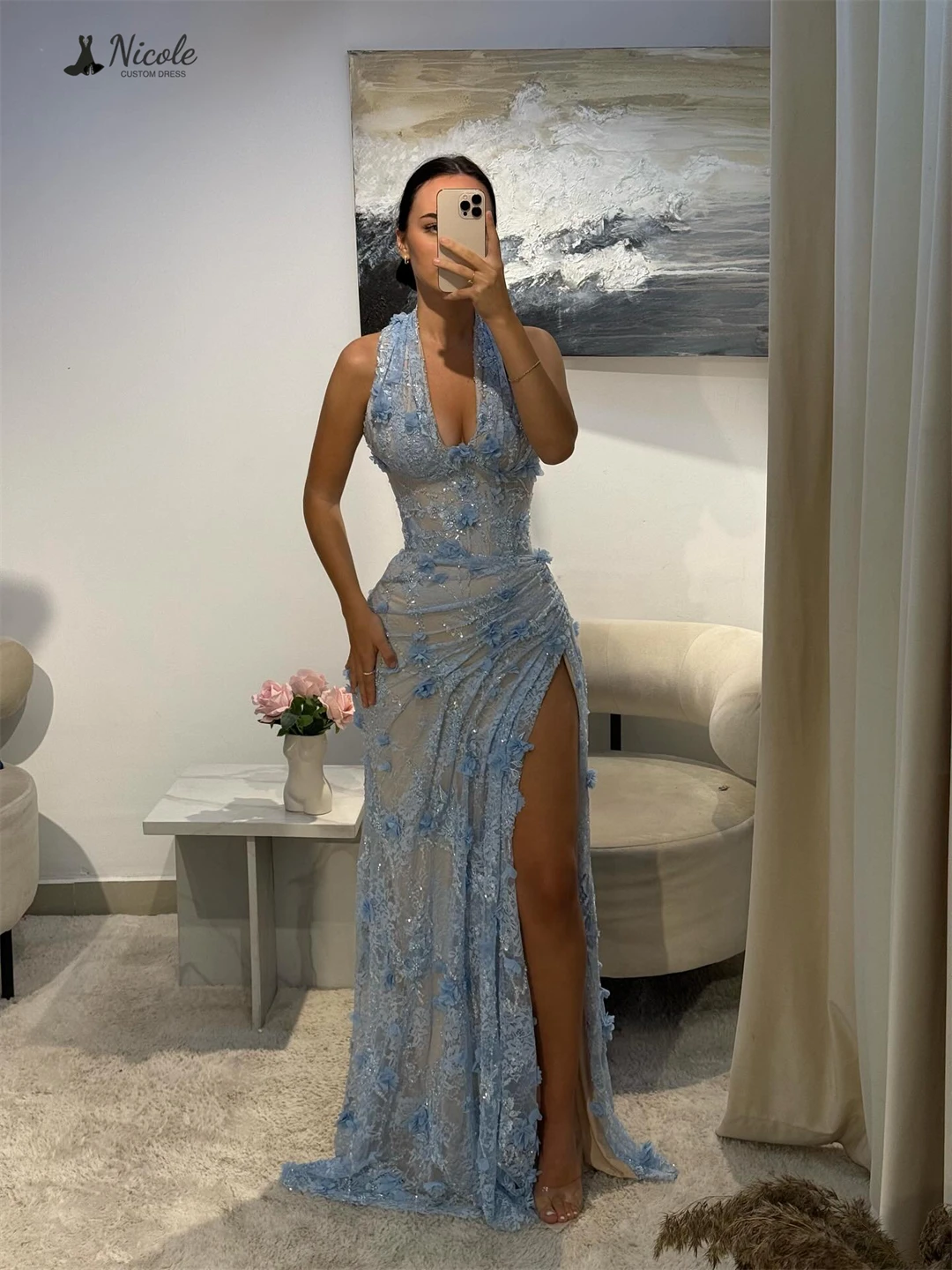 Nicole línea A vestidos de noche vestido de fiesta de boda hecho a medida correas anchas vestidos elegantes para mujer 2025 bata de mujer velada