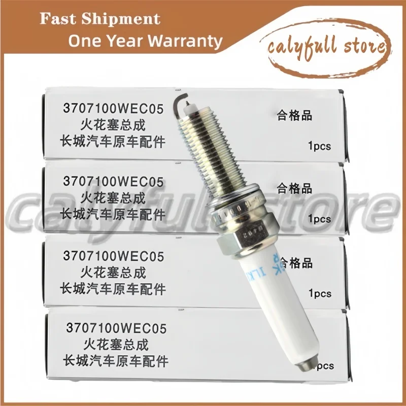 

4 шт. Свечи зажигания для HAVAL F7X H6 H7 H9 TANK 300 2.0 Great Wall Wingle 7 POER CHANGAN EADO 1.5T 3707100WEC05 ILKER8C7G