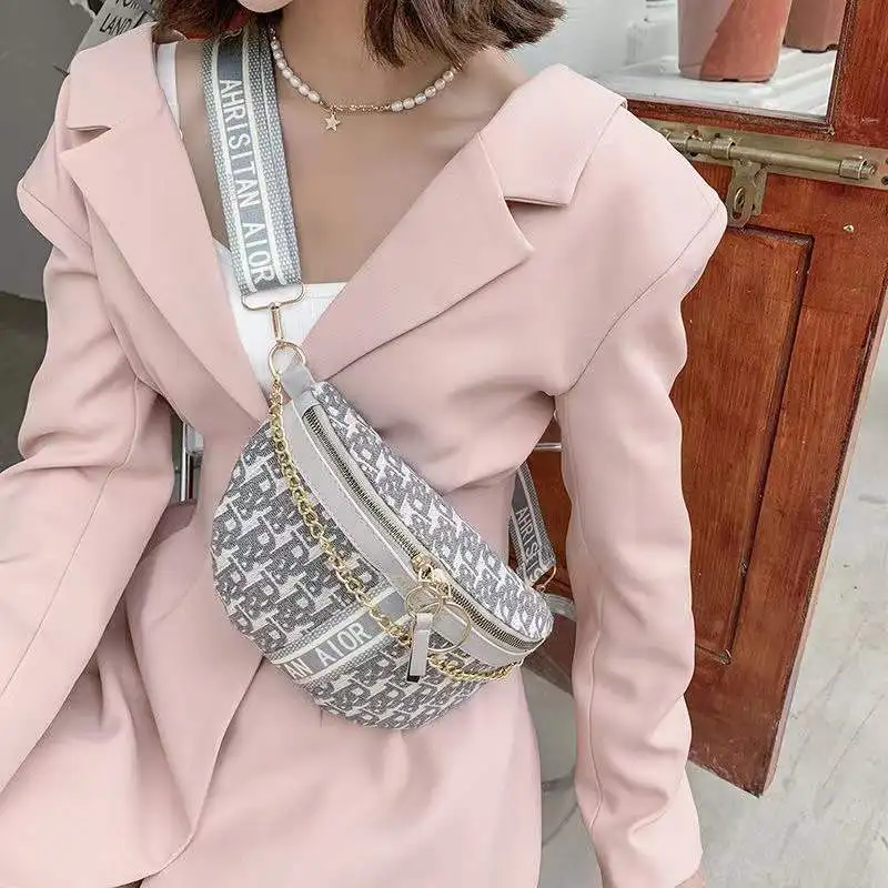 European and American Ladies Luxury Famous Brand Designer Bags 2022 New Underarm Bags One-shoulder Messenger Bouncy Chest Bag