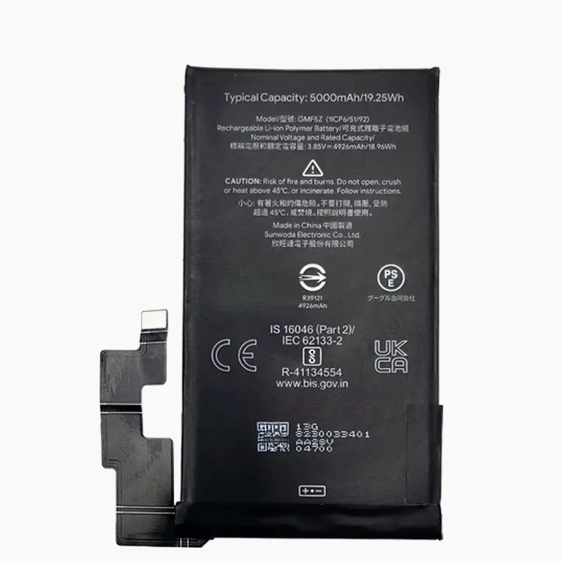 New 5000mAh GMF5Z Mobile Phone Battery for  Google  Pixel 7 Pro Phone Replacement Battery for HTC Pixel 7 Pro Batteries Bateria