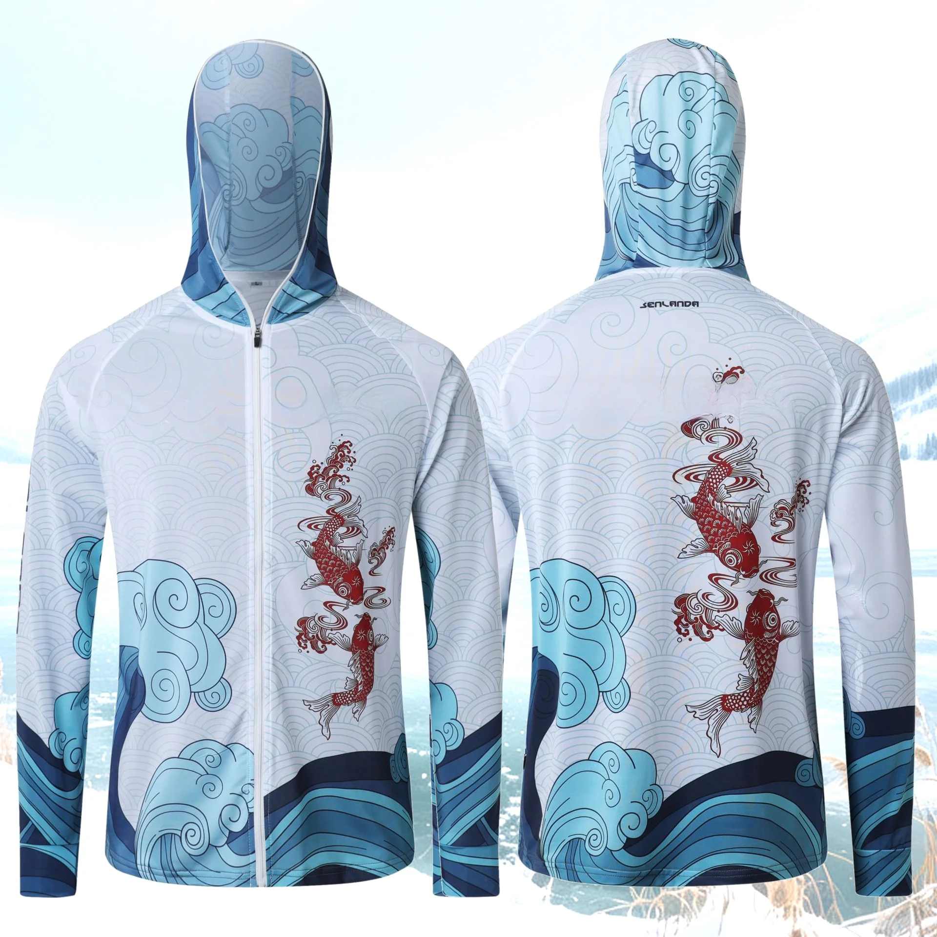 nouvelle-chemise-de-peche-d'ete-anti-uv-en-soie-glacee-imprimee-legere-respirante-a-capuche-zippee-anti-moustiques