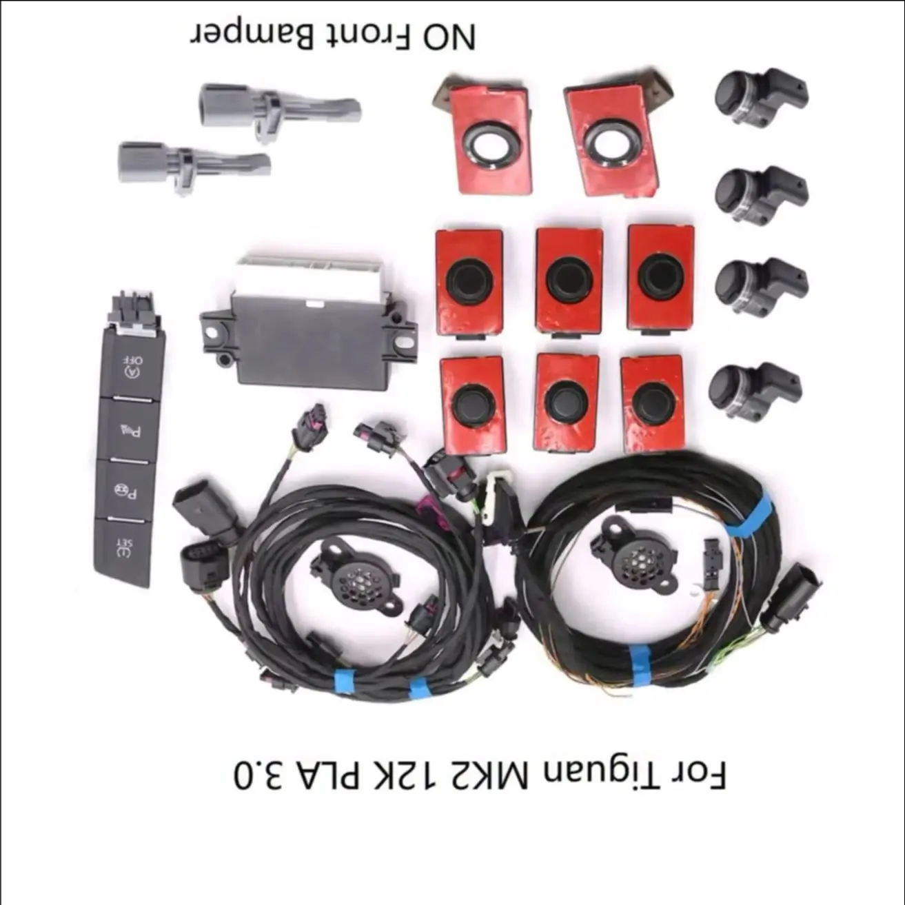 12K PLA 3.0 KIT Park Pilot Parking System - FOR VW Tiguan MK2 NO Front Bumper Bracket