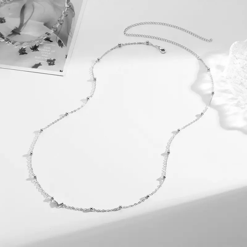 HipHop Doppelschichten Bauchketten für Frauen Trendy Goldfarbe Metall Strand Bikini Taille Körperkette Sommerschmuck Accessoires – Detail 2