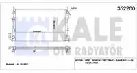 Store code: 352200 for engine water radiator BRAZING VECTRA C SIGNUM Z18XE Z18XE