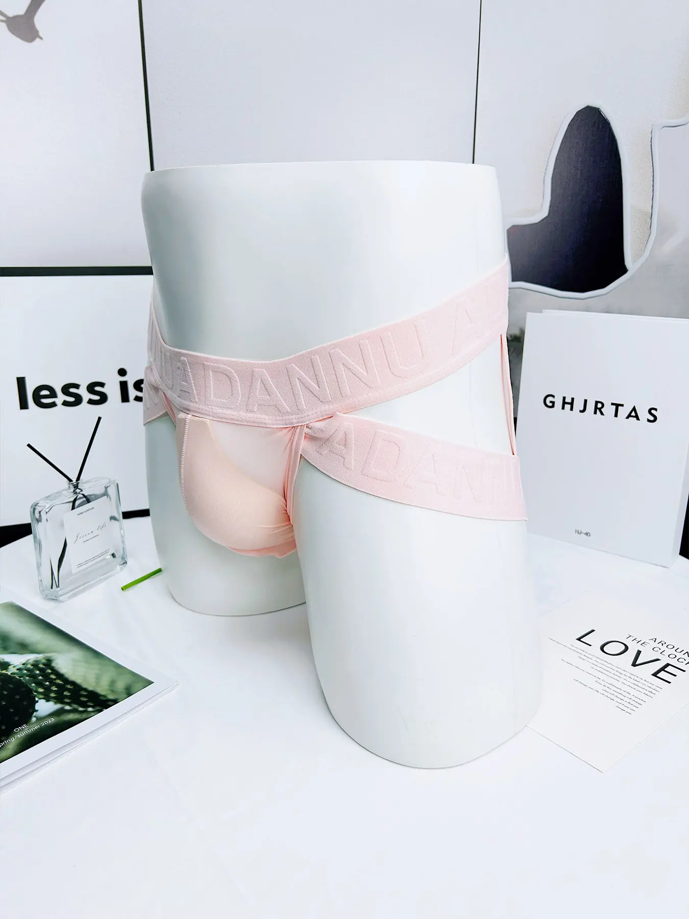 Transparent Men's Hollow Underwear Breathable Quick dry Man Briefs U convex Underpants Sexy Low Waist Male Panties Fashion