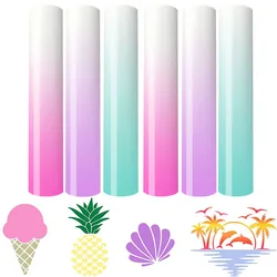 UV Color Change PU Heat Transfer Vinyl Sunlight-Sensing HTV Iron on DIY T-Shirt Hats For cut or Silhouette Cameo