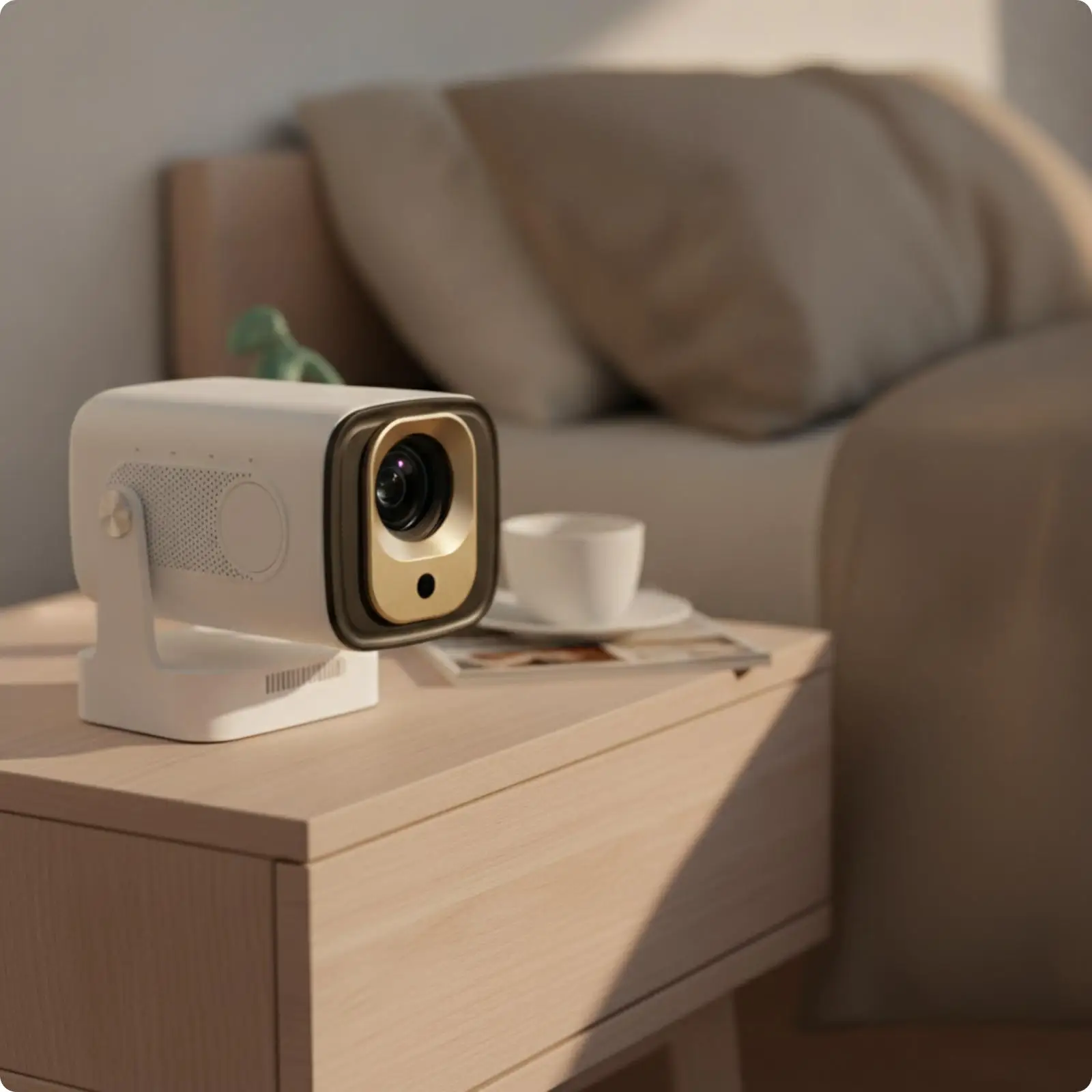 Portable-Intelligent Projecting Apparatus Native FHD Mini Display Device Auto Focus for Dorm Room