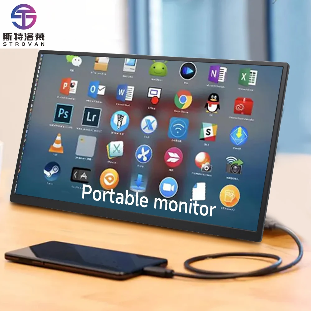 

Portable Open Frame Touch LCD 18.5 INCH Full HD Type C 60Hz Built-in Speaker Bracket Support Display Screen