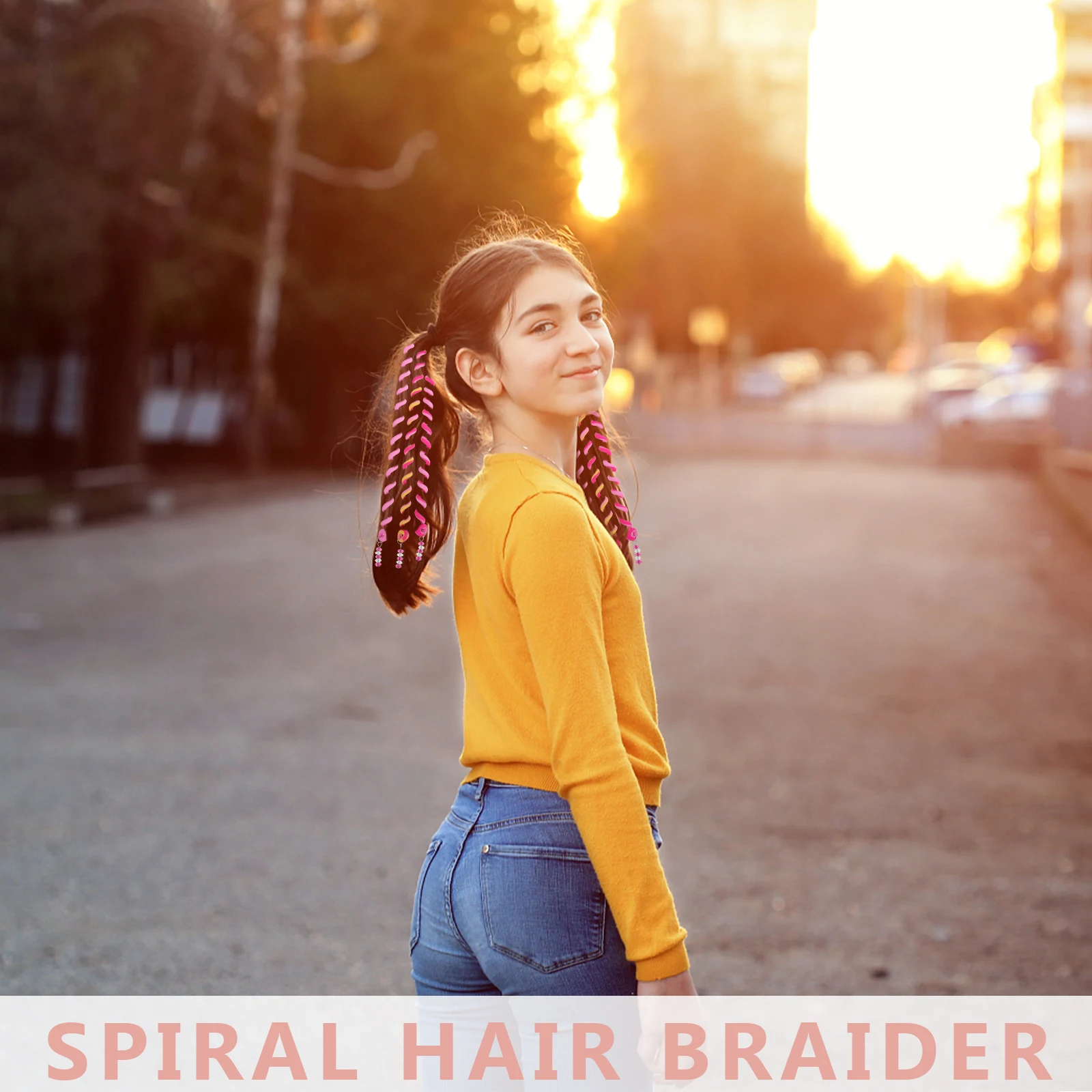

12 Pcs Hair Styling Braid Clip Spiral Braiders Girls Accessories Toddler Headdress Tool DIY Curly Ponytail Braiding Thick Thin