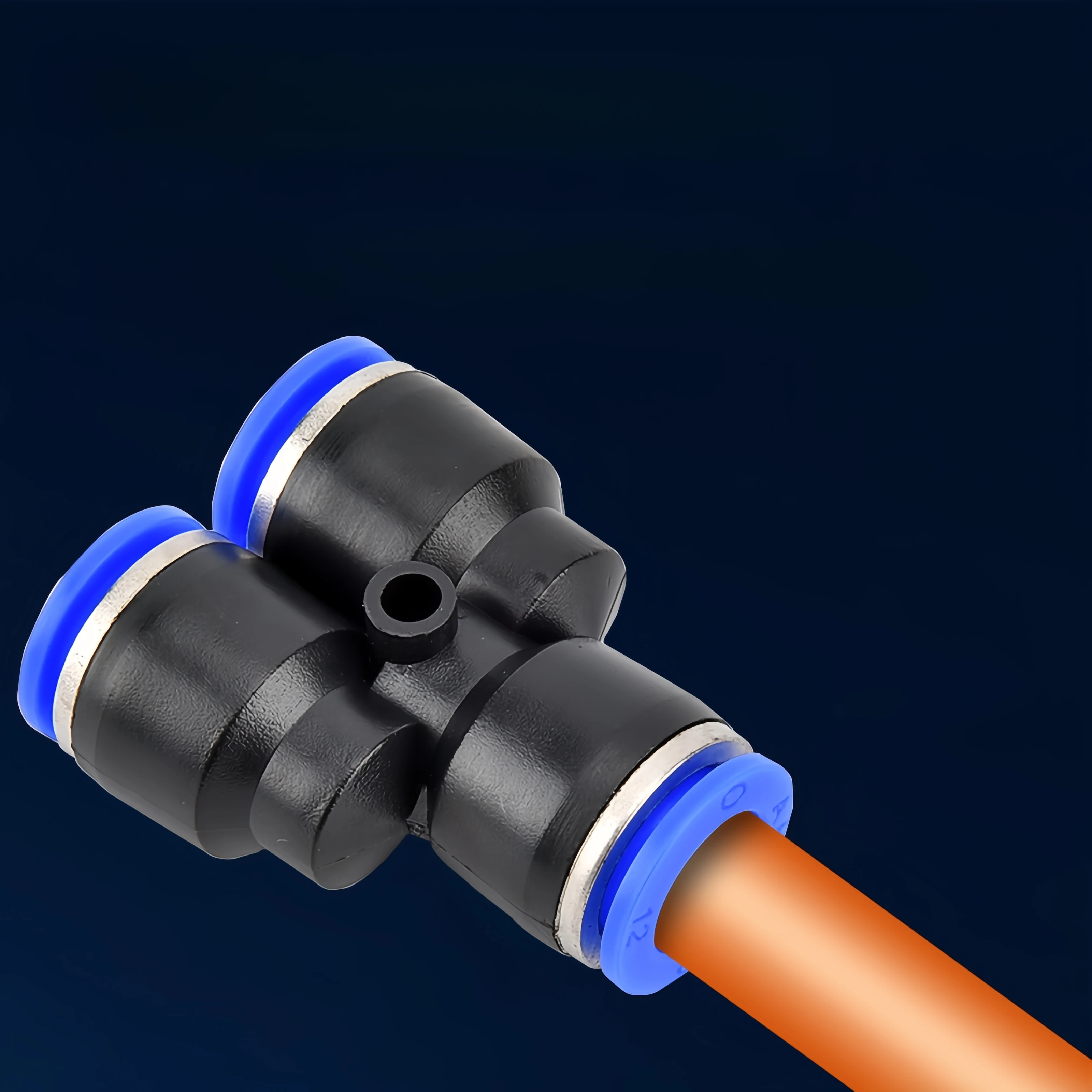 PY Three-way Plastic Pneumatic Connector Pipe Fitting Quick Push For Air Water Connecting PY4/6/8/10/12 Y Shape Hose Fittings
