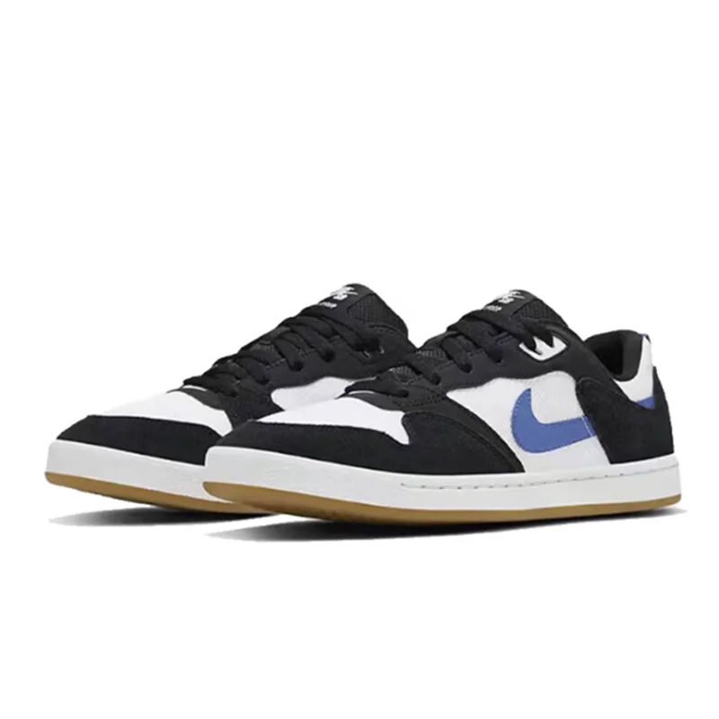 

Nike's New Simple Dunk Lightweight and Durable Outdoor Women's Skate Shoes Sb Alleyoop Comfortable and Durable Everyday Low-Top Flat Shoes Vibrant White and Blue Color Versatile Trendy Commuting Sneakers College Style Recommended Cj0883-104