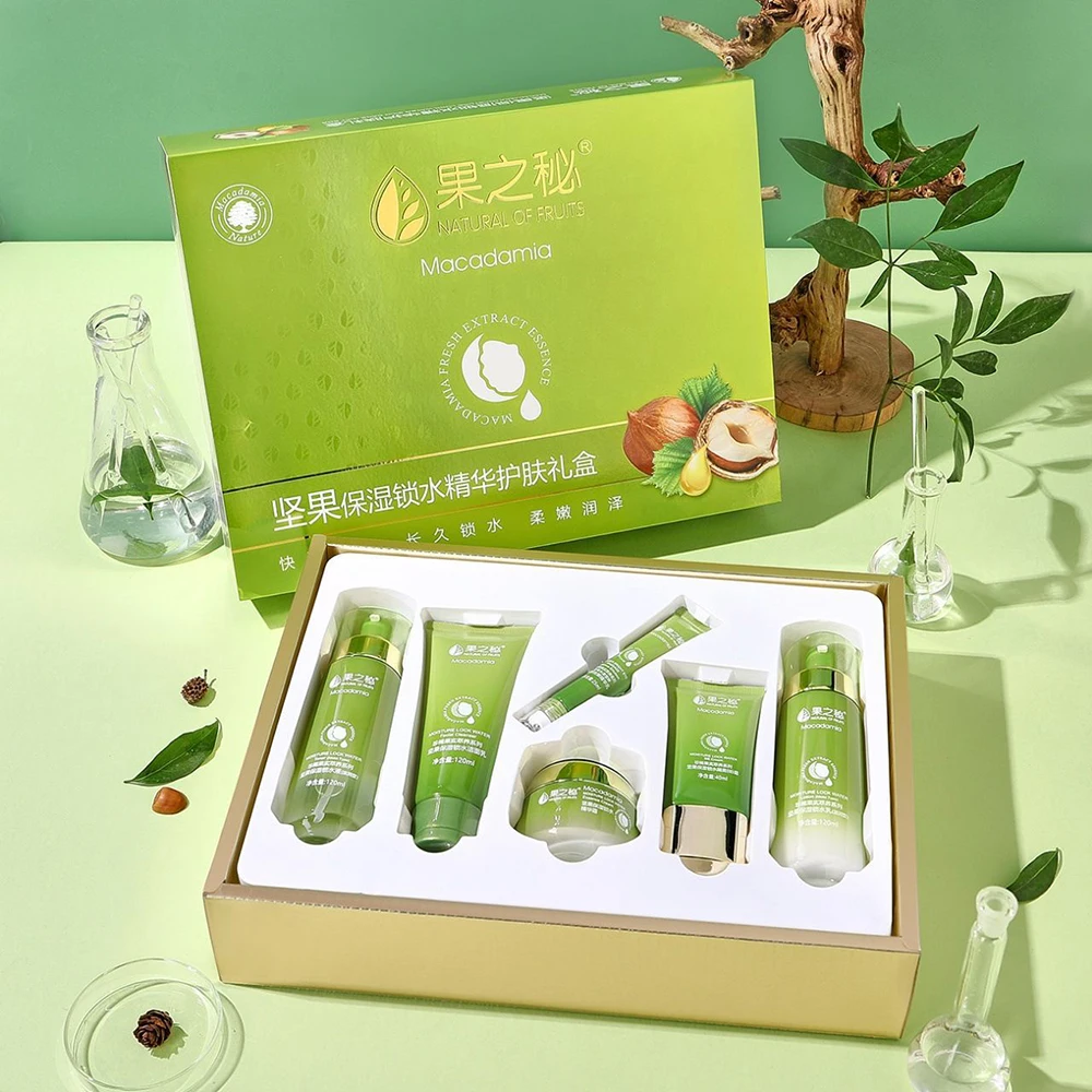 

Plant Extract Anti-wrinkle Face Skin Care Set Cleaning Oil Control Toner Firming Serum Moisturizing Facial Cream Beauty Products