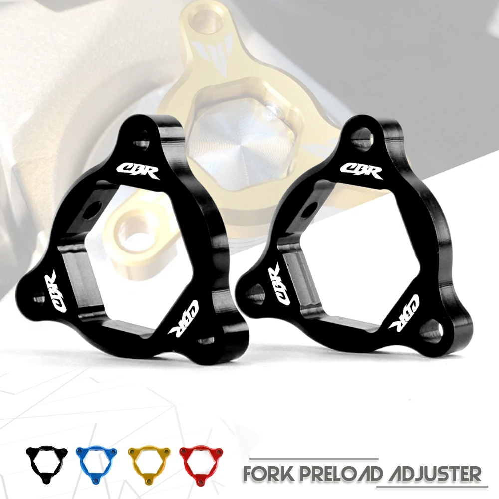 Horquilla de suspensión de aluminio CNC para motocicleta, ajustadores de precarga, 22MM, para Honda CBR 600RR 2005-2006, CBR 929RR/954RR 2000-2003