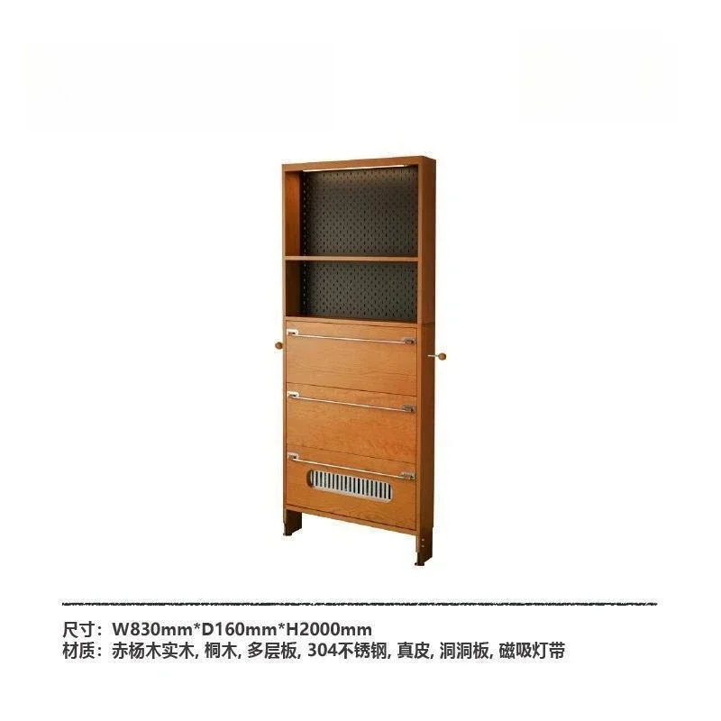 Entrance cabinet integrated household door indoor entry solid wood ultra-thin layering
