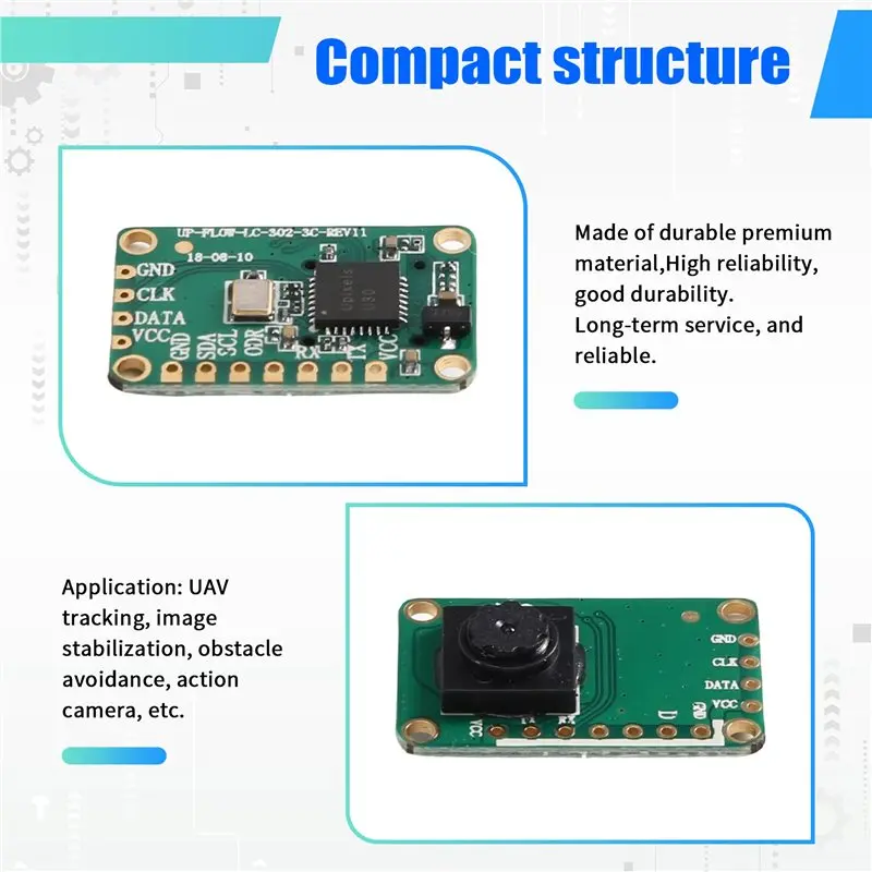 (Flash Sale) For RC FPV Drone Compatible 2-In-1 Optical Flow W Distance-Measuring Module 50Hz Serial Port Output CMOS Image