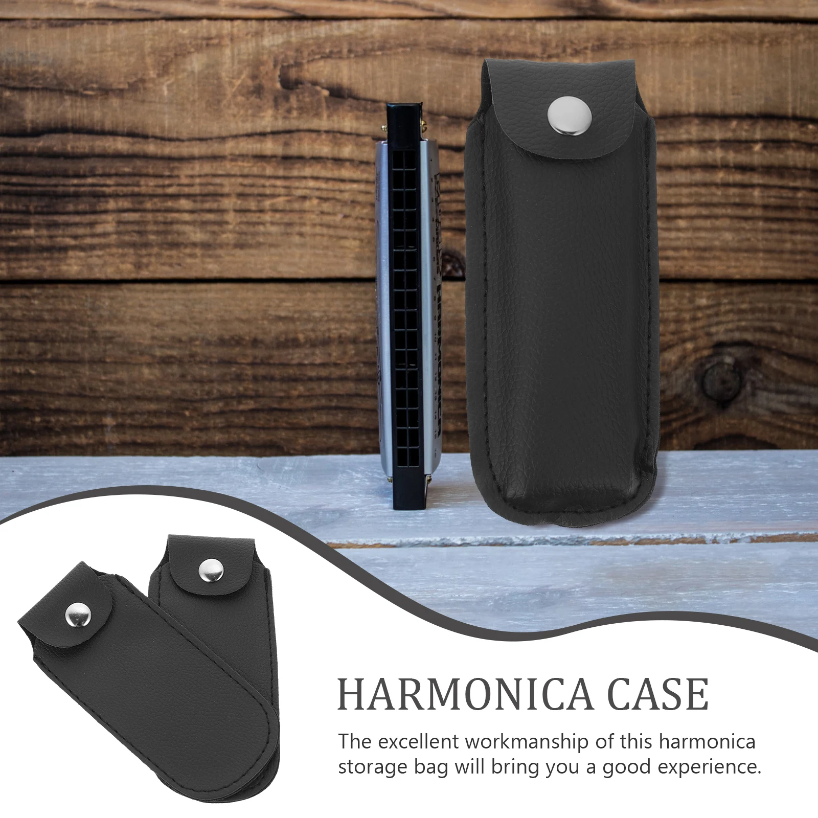 

2 Pcs Harmonica Case Protective Sleeve Storage Holder for Protector Carrier Bag Accessories Harmonicas