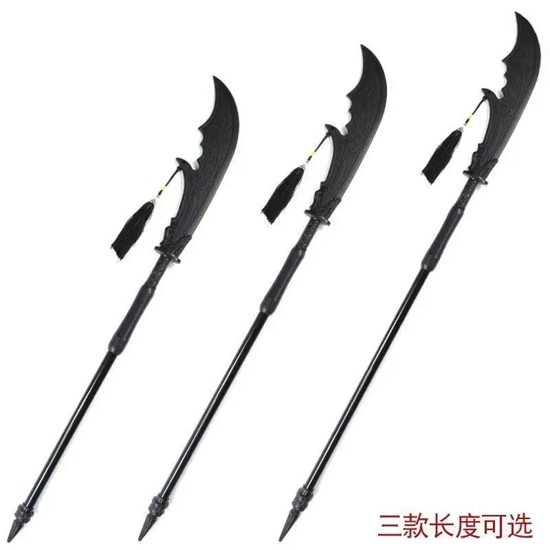 

Polymer Guan Yu Guandao, Chinese glaive / Guan Dao / Green Dragon Crescent Blade Stage Performance Prop - Unsharpened