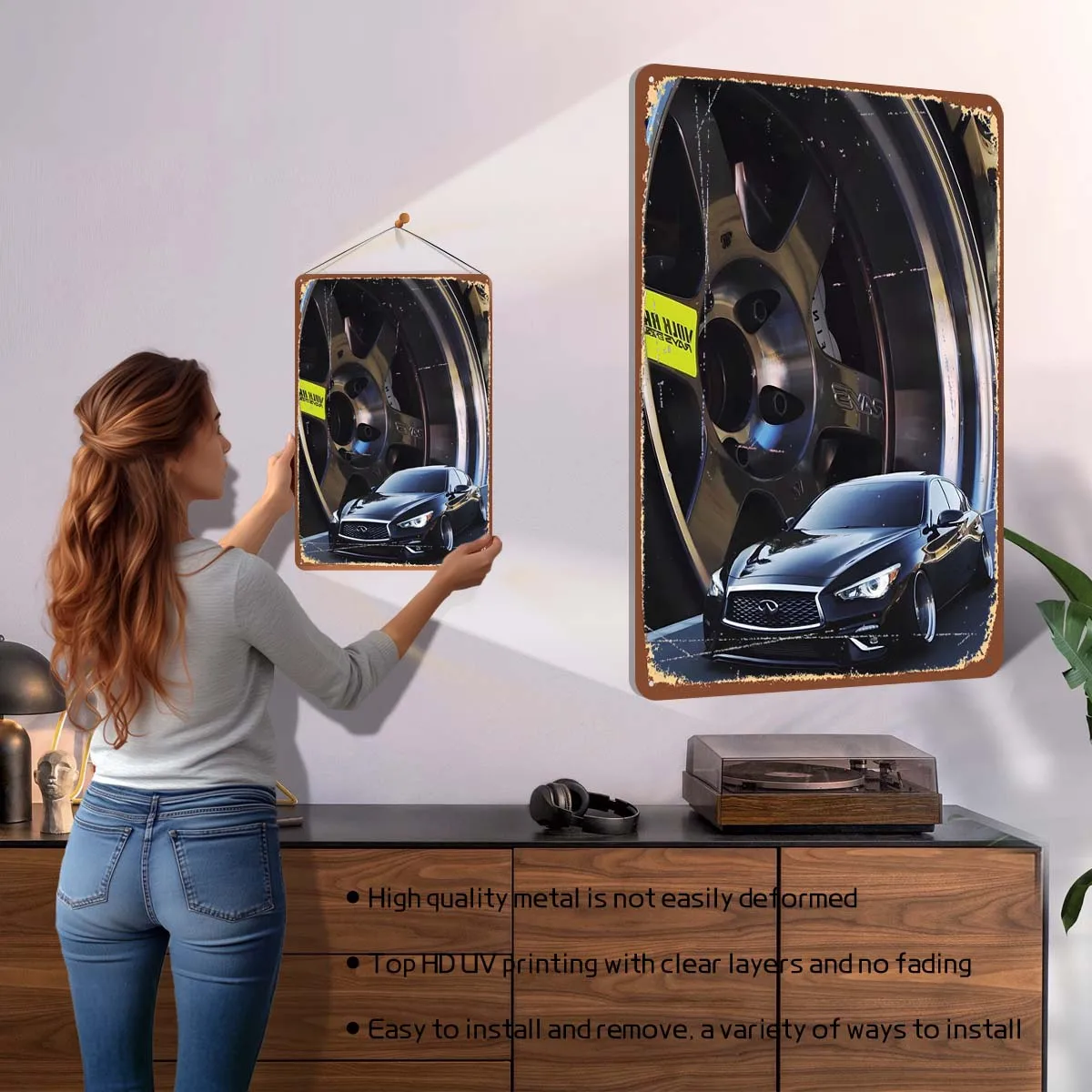 إنفينيتي علامات معدنية ملصقات السيارات ديكور الغرفة الجمالية الرجال مخصص صفيح تسجيل للمرآب جدار الفن الديكور خمر الداخلية