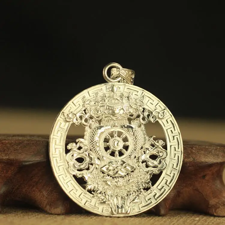 Zuyin Nine Palaces Bagua Pendant Wenshu Nine Palaces Bagua Waist Lotus Birth Twelve Zodiac Pendant Jewelry
