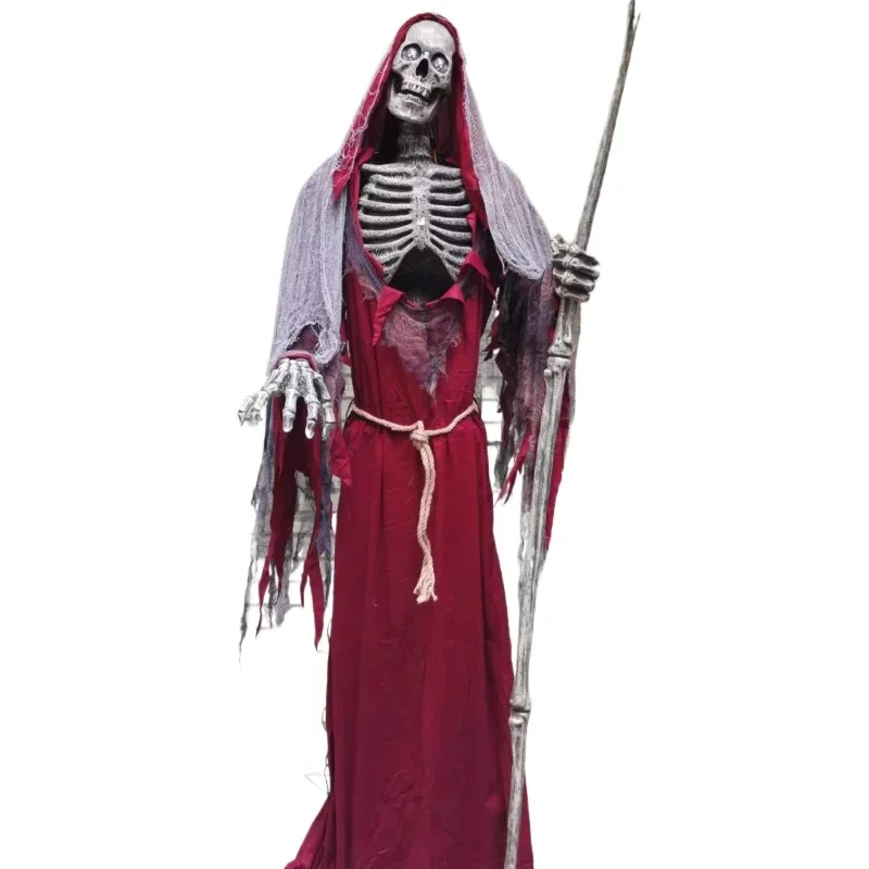 

New Halloween decoration Death Garden decoration LED luminous electric induction voice-activated Death Haunted House props