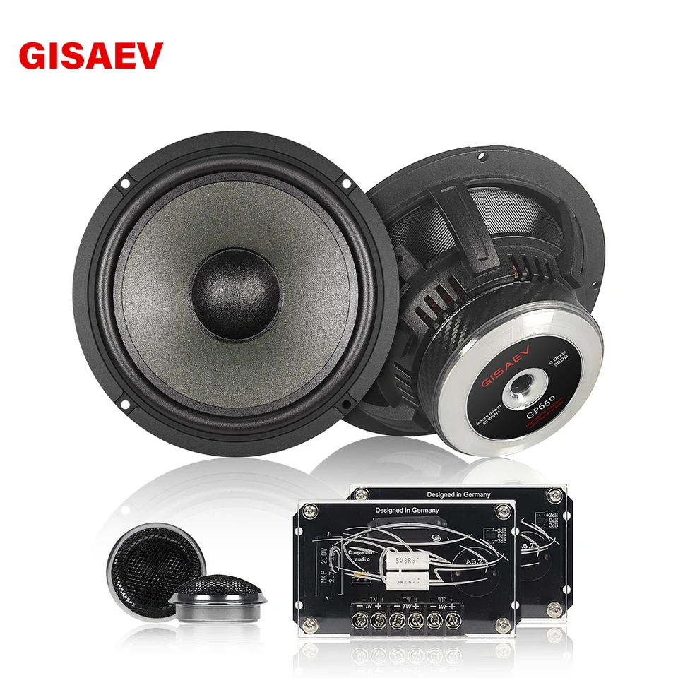 GP650 高品質 6.5 インチカースピーカー 180 ワット HIFI カー