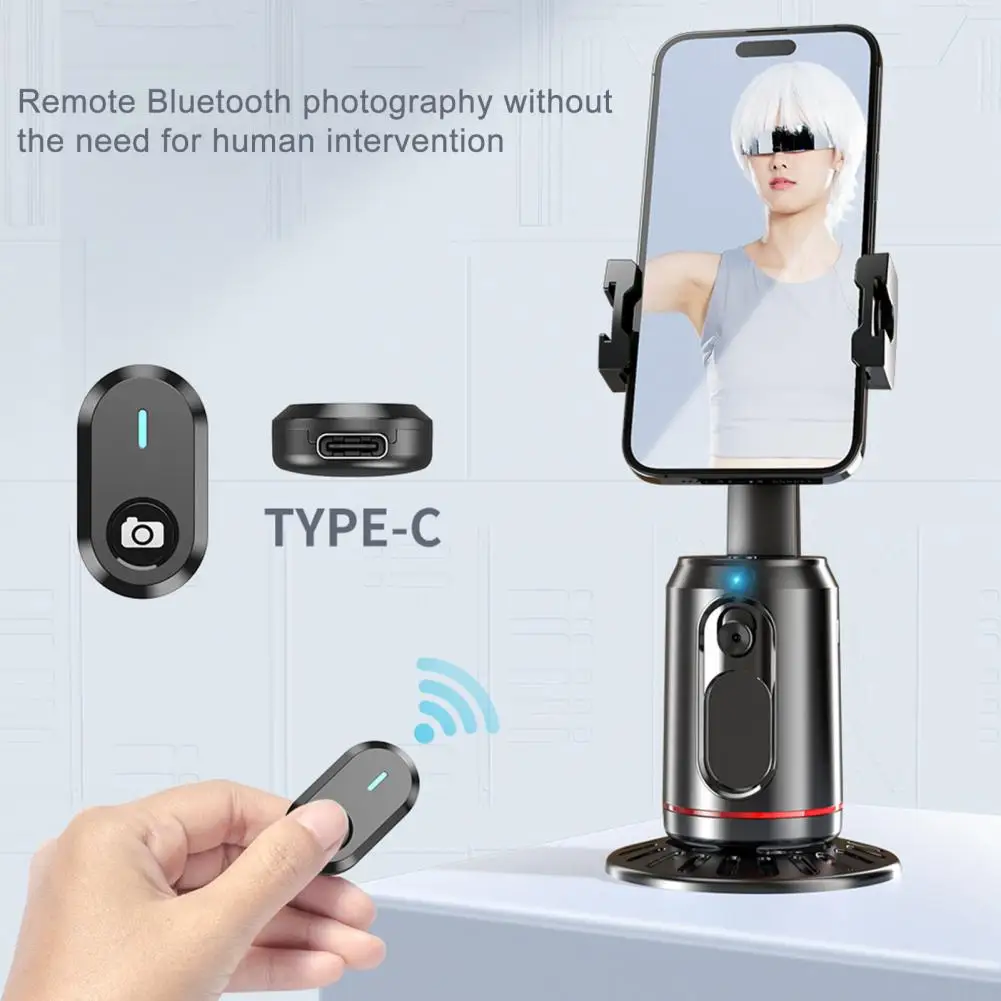 

Auto Face Tracking Tripod Smart Shoot Holder All-in-one Smart Selfie Stick 360-degree Rotation Face Body Tracking Phone Holder