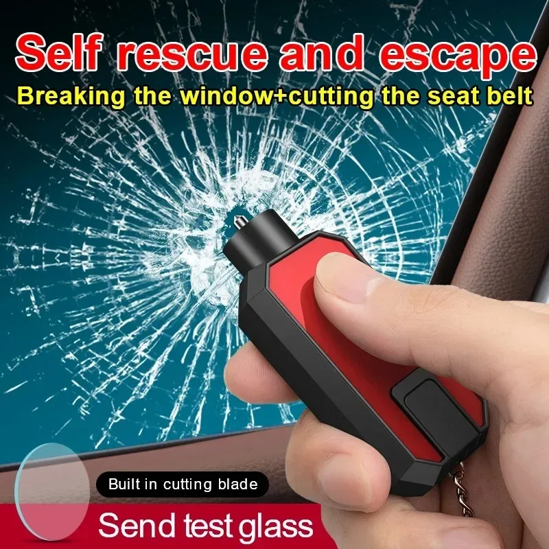Car Window Breaker Car Emergency Escape Tool Emergency Window Punch Metal Tip Keychain For SUV Sedan Hatchback Wagon MPV