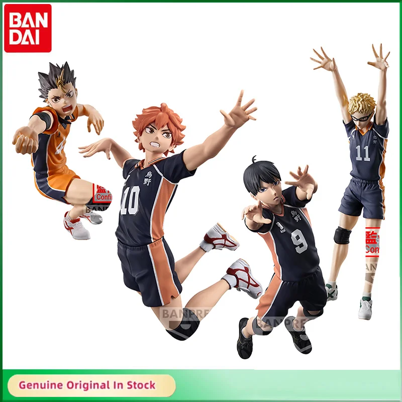 BANDAI Original Posing Figure Haikyuu!! Yu Nishinoya Kei Tsukishima Shoyo Hinata Tobio Kageyama Action Figure Ornaments Model