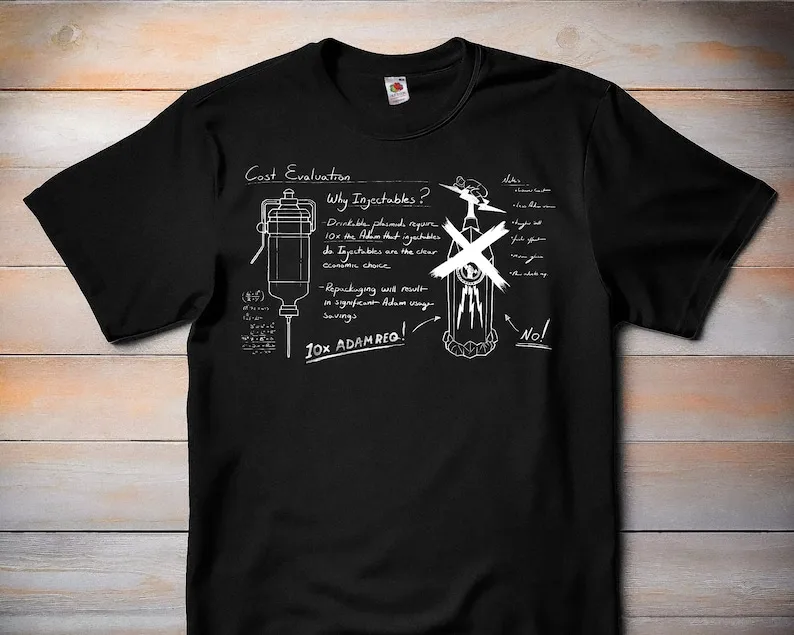 Injectables VS Drinkables - Bioshock - Classic Video Game Tshirt, Retro Gamer Tee, Gaming Shirt, Gamer Gift - FPS T-Shirt