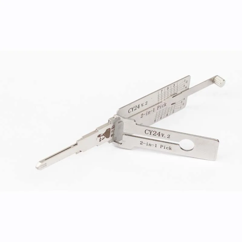 

Оригинальные инструменты LISHI CY24 V.2 CY24V.2 2-в-1 PICK для двери Chrysler k, инструмент для открытия, инструменты для декодера