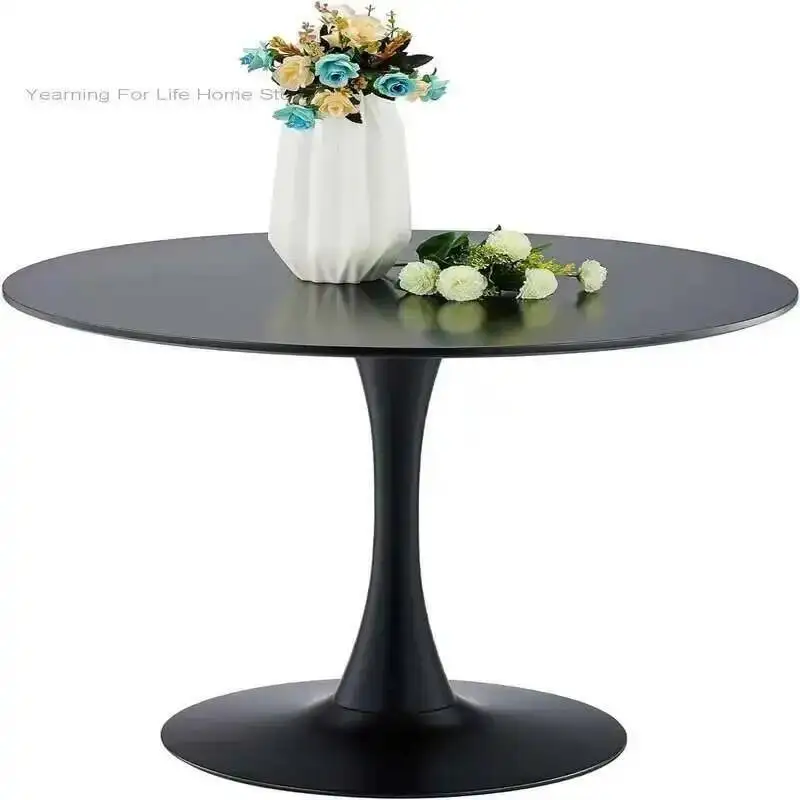 

Formwell Round Dining Table, Modern Tulip Kitchen Table Sturdy Metal Pedestal, Mid-Century Leisure table for small space