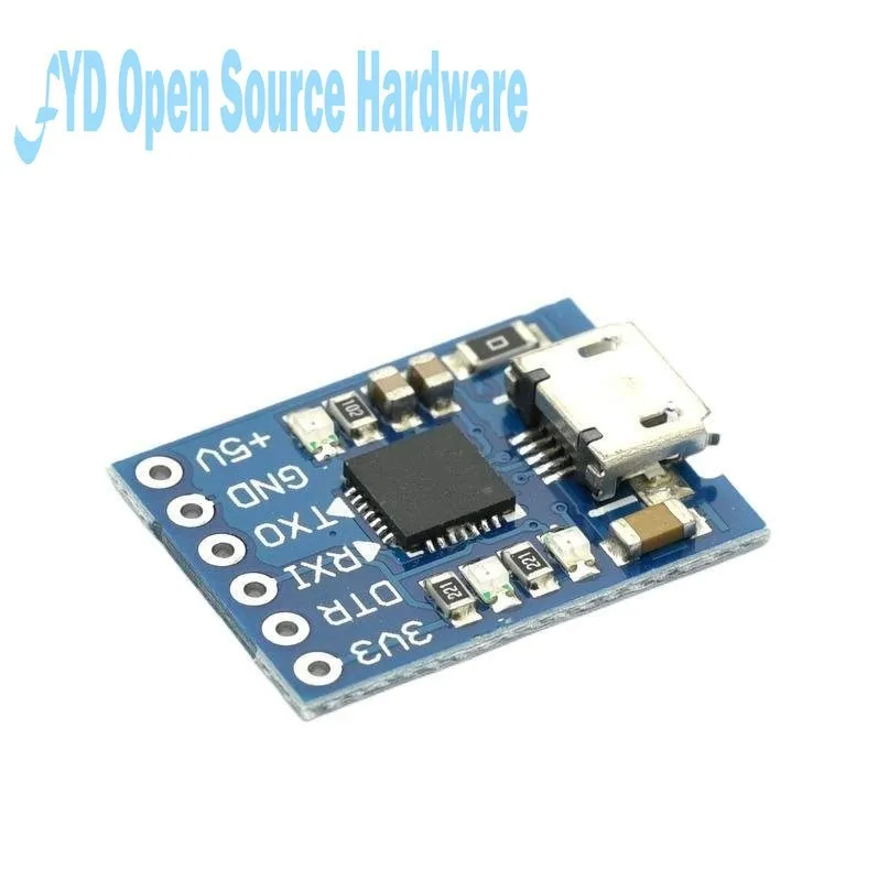 CJMCU CP2102 modul TTL, USB mikro tipe-c ke UART seri 6Pin konverter seri UART STC pengganti FT232