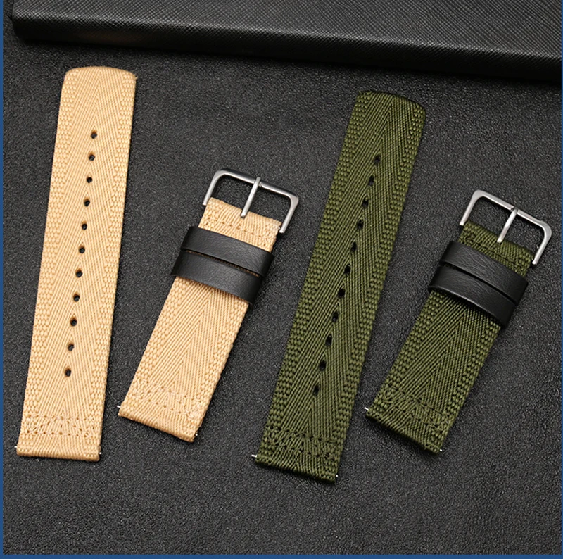 Breathable nylon watch strap For Casio PROTREK series PRG-650 PRG-600 PRW-6600 nylon canvas watch strap  Accessories 24mm