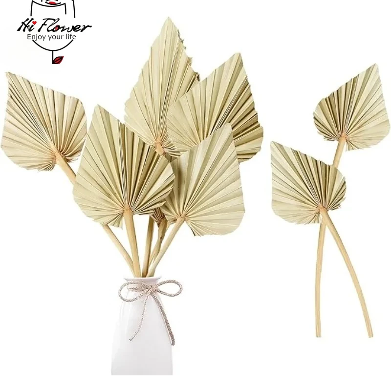 Picture 3: 5pcs Palm Leaf Pampas Grass Reed Dry Flowers Bouquet Boho Home Decor Room Party Wedding DIY Decoration Artificial Plant Lavender