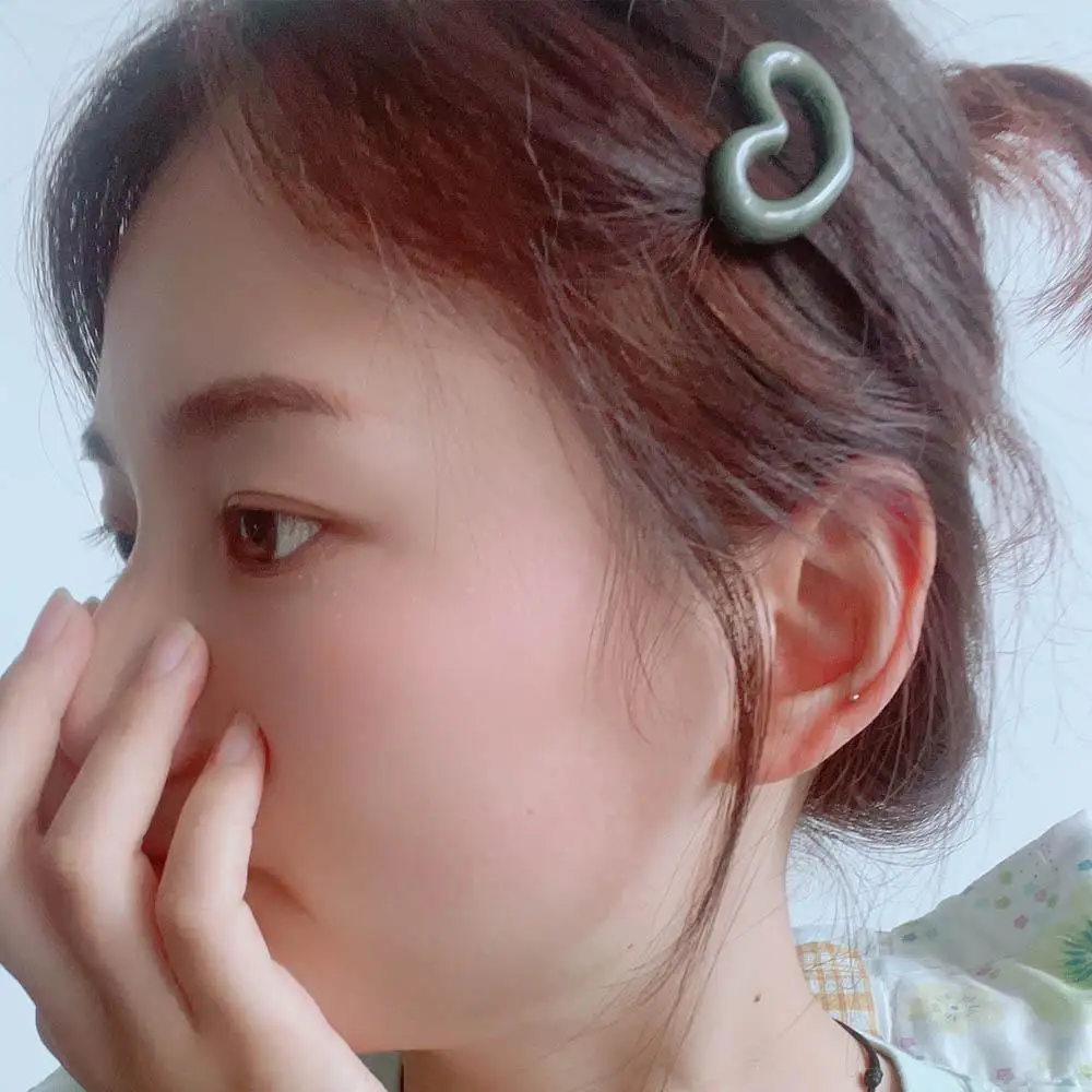 女性と女の子のためのサイドクリップ,韓国スタイルのヘアピン,y2kヘアアクセサリー,愛の心,フリンジ,ギフト