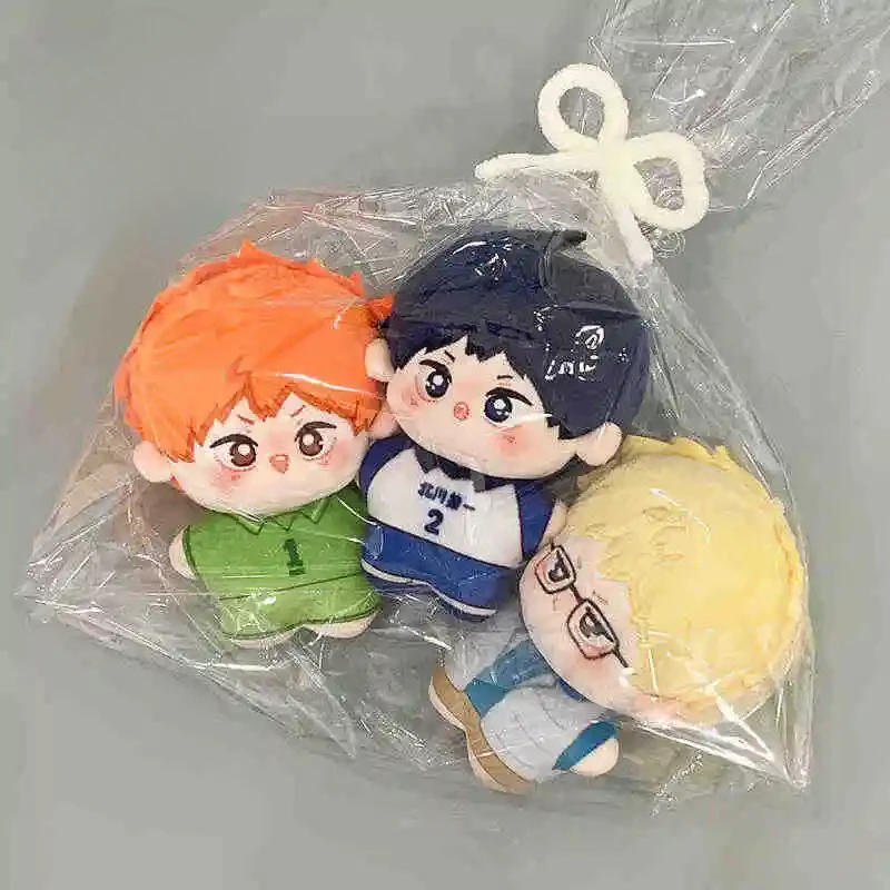 10cm Anime Role Tobio Kageyama Kei Tsukishima Kawaii Cosplay Starfish Cotton Doll Bags Pendant Mini Dango Toy Figures Fans Gift