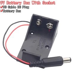 2018 Hot New 9V Battery Holder Box Case Wire with Plug 5.5*2.1mm for Arduino AU