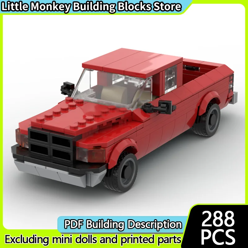 

Speed Racing Car Model MOC Building Bricks 2500 Pickup Truck Modular Technology Children Holiday Gifts Assemble Toys Suit