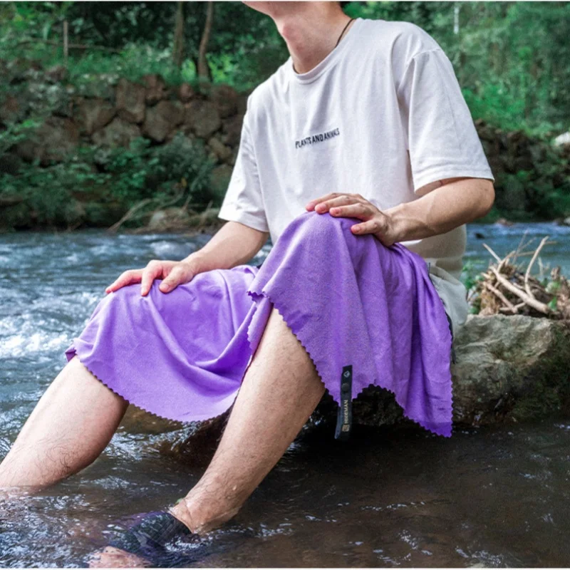 HIKEMAN Outdoor Schnelltrocknendes Handtuch Camping Wandern Radfahren Tragbares Sporthandtuch Fitnessstudio Handtuch – Detail 8