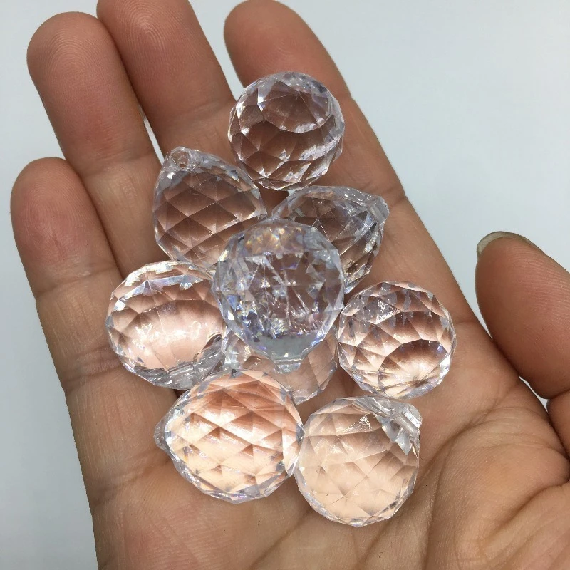 10 pendentifs en cristal, attrape-soleil en cristal, réflechissent la lumière et les ombres, décoration suspendue, pour la chambre, les fêtes, la décoration de la maison