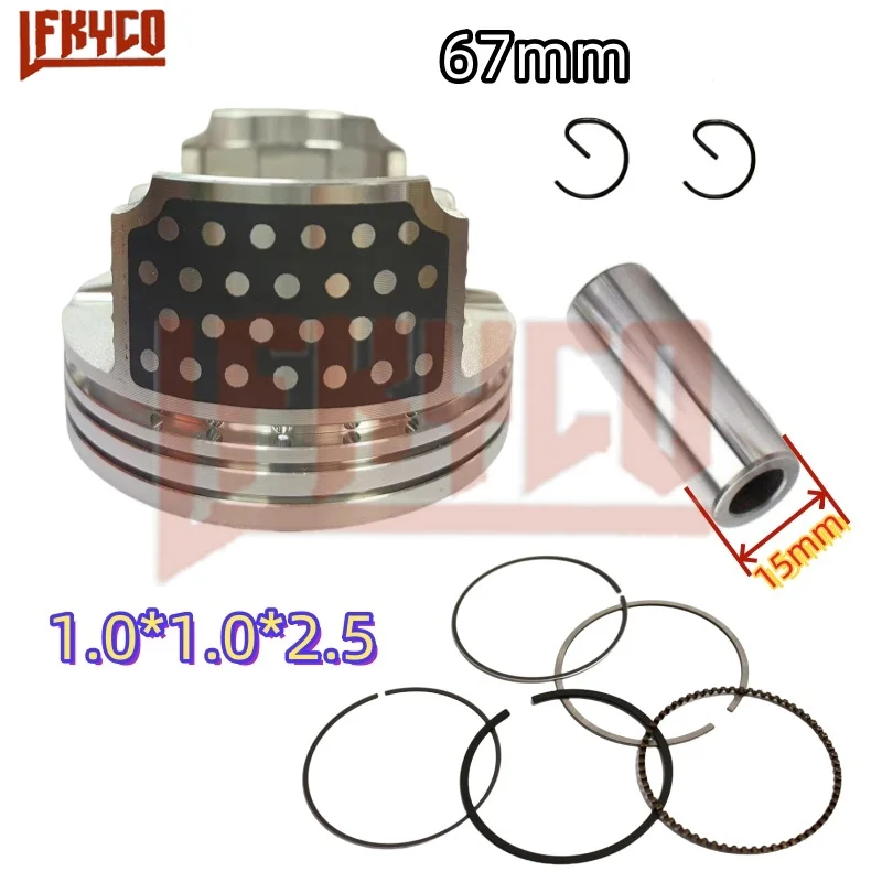 Kit d\'axe de piston forgé pour moto, pièces de moteur, accessoires de moto, Honda CRF230 F, CRF 230F, CRF230F, 233CC, intervalles de 2007 à 2015, 15