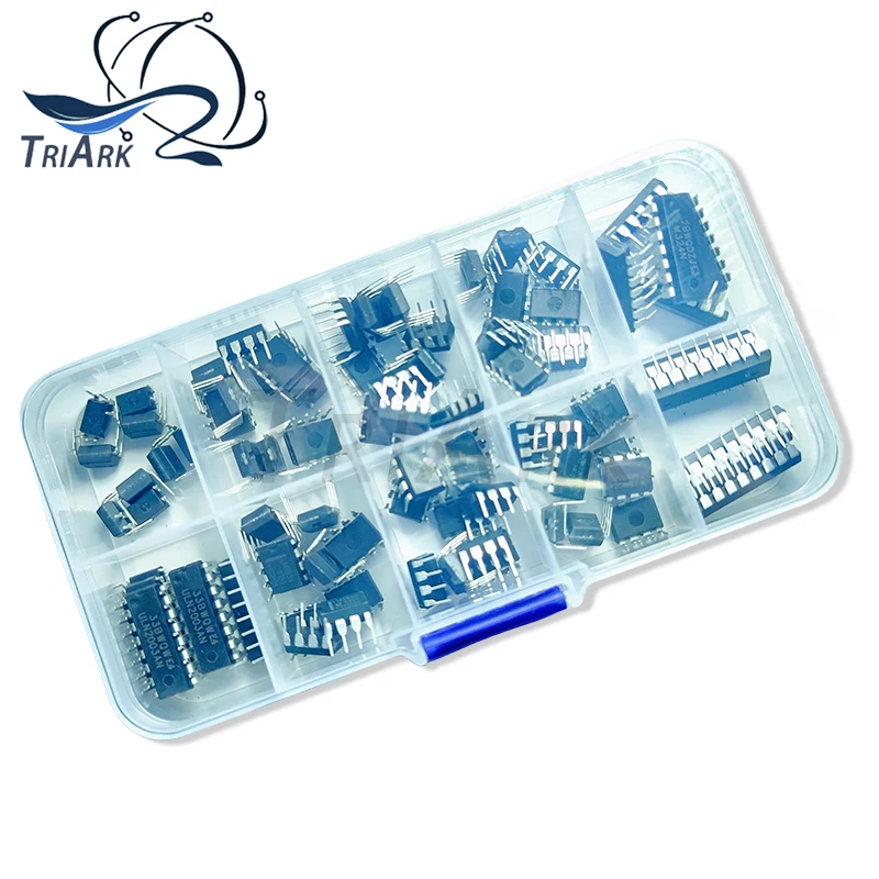 85PCS/Lot Electronic Component Assortment Kit LM324 LM358 LM386 LM393 UA741CP NE5532 NE555 PC817 ULN2003AN ULN2803APG DIP