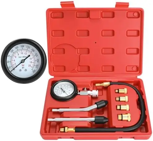 

BETOOLL HW0130 8-Piece Petrol Engine Compression Tester Kit – Automotive Gauge Tool
