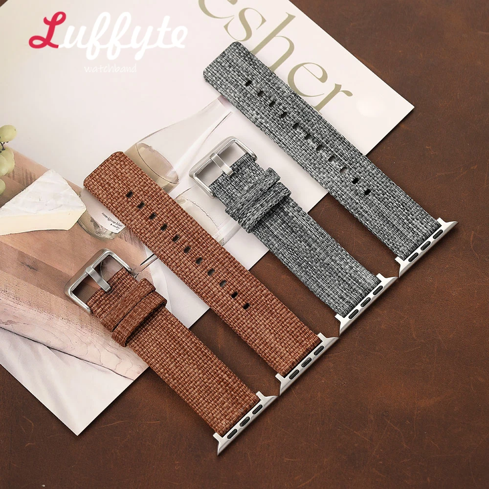 Nylon-Uhrenarmband für Damen und Herren für Apple Watch Series 1-11 Ultra SE für iWatch 38mm-49mm Sportliches, bequemes Armband