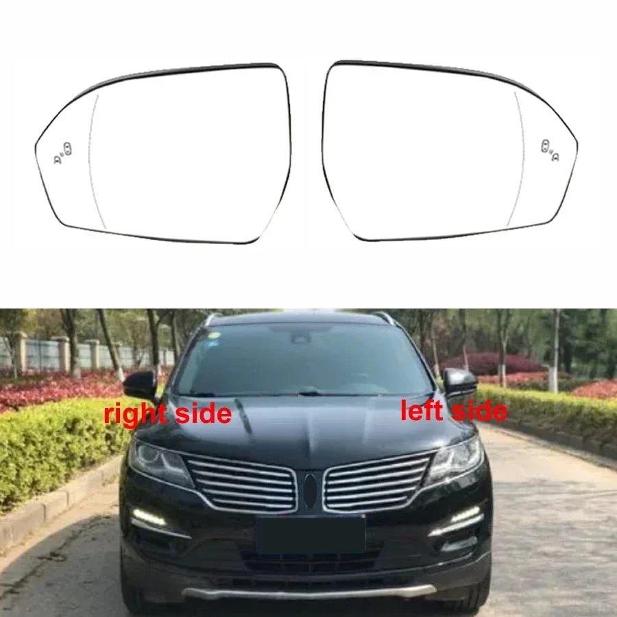 

For Lincoln MKC 2014-2019 / MKX 2015-2018 Rearview Mirror Lenses Exterior Side Reflective Glass Lens with Heating Blind Spot