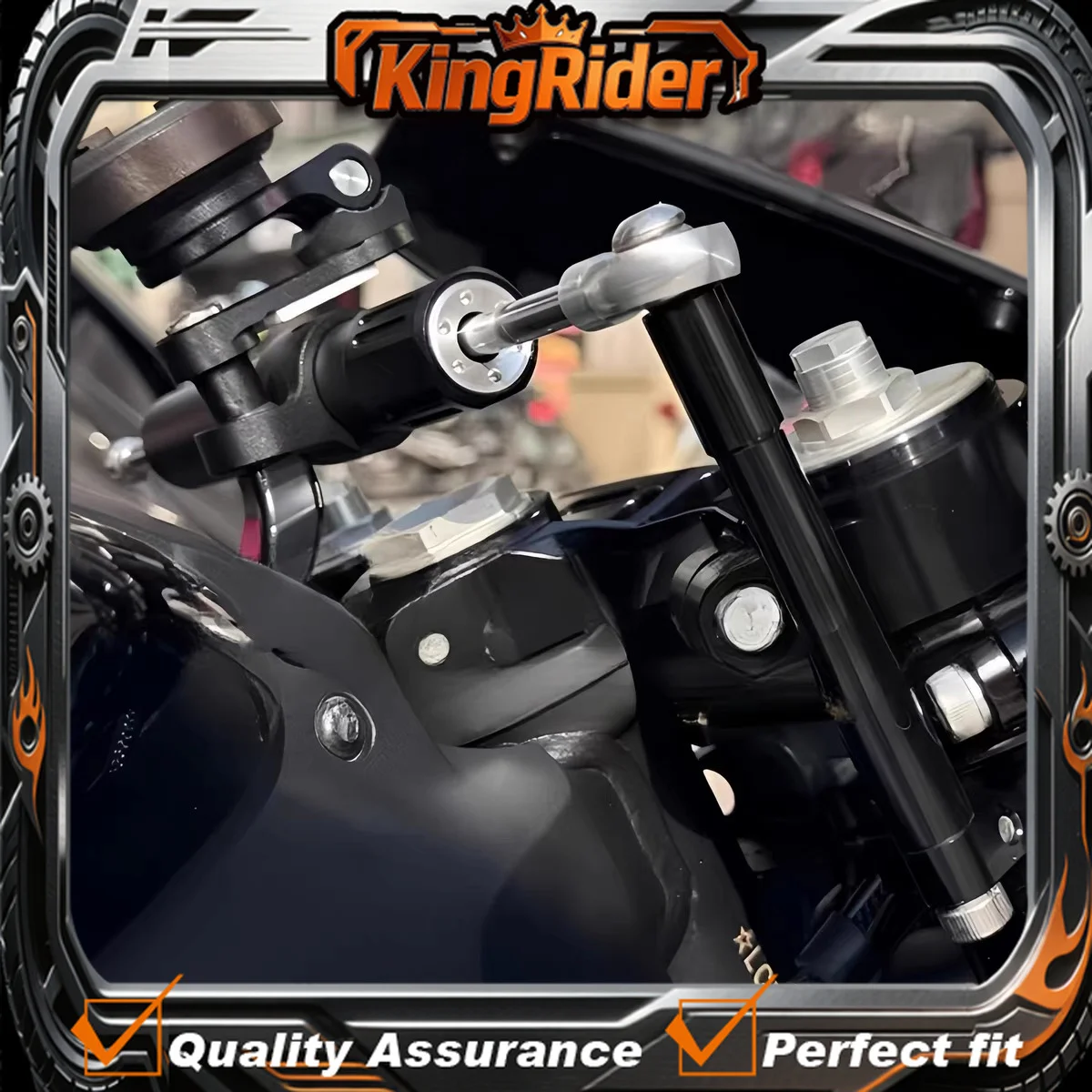Fit For CFMOTO 675SR 675SR-R 675SRR Motorcycle original installation titanium ruler base shock absorber bracket/damper bracket