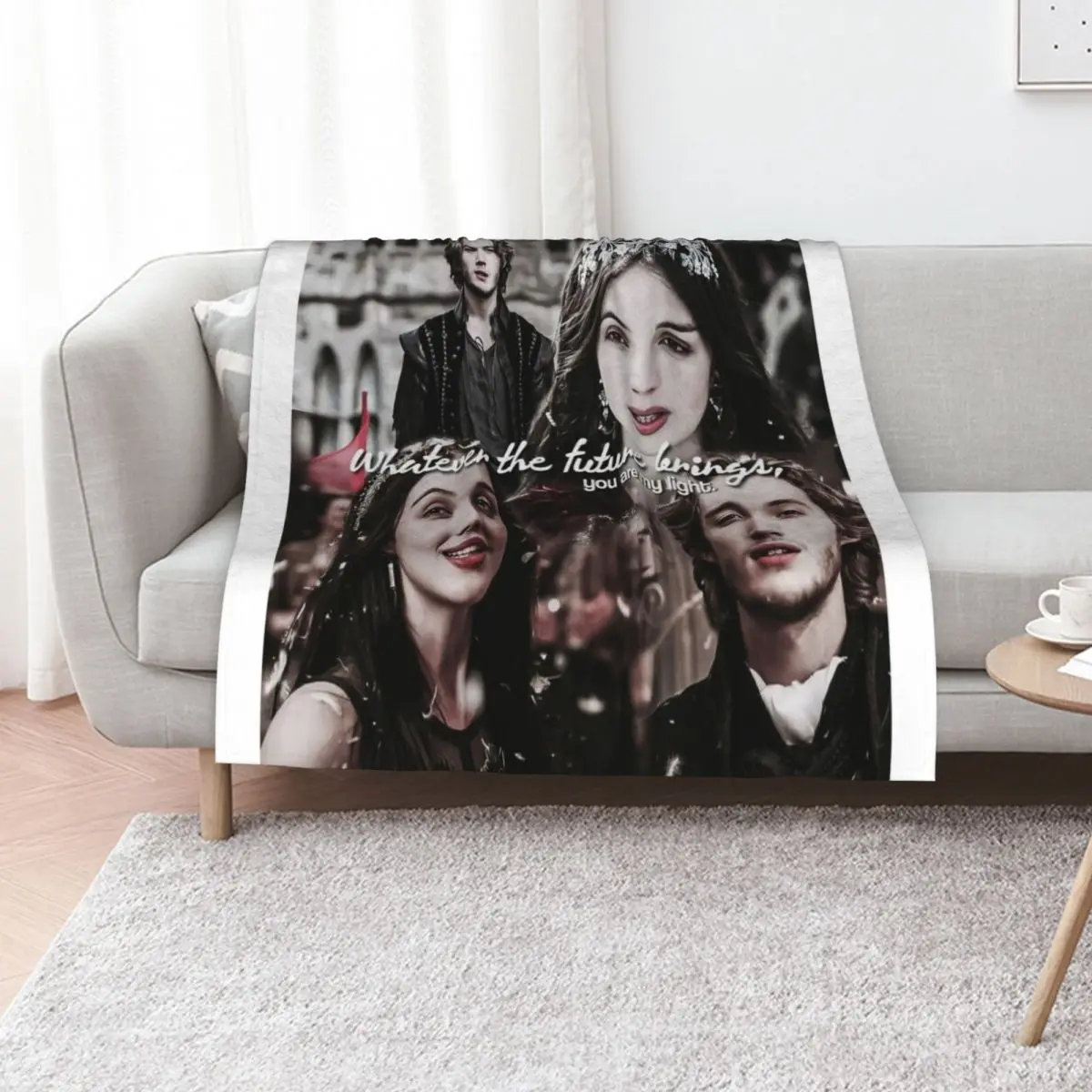 

Reign (Mary and Francis) Throw Blanket Soft Plush Plaid Bed covers Comforter Luxury Blankets