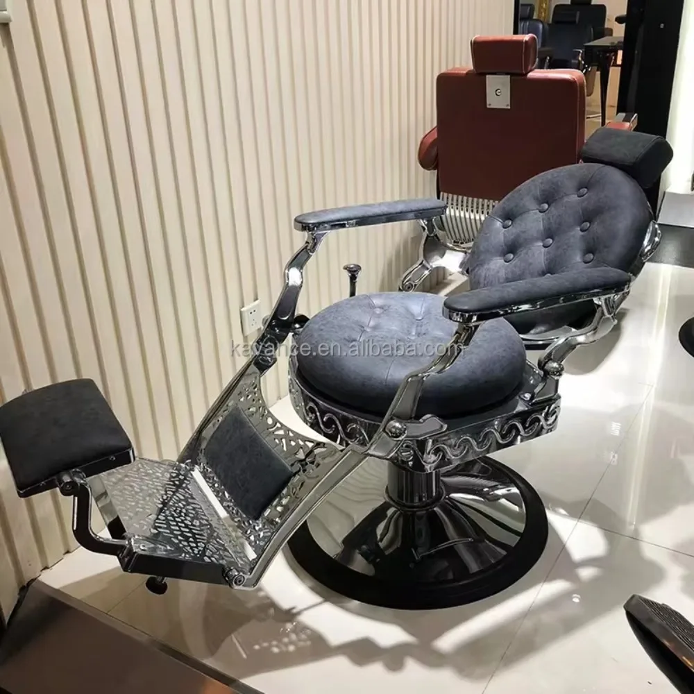 

Высококачественное классическое парикмахерское кресло с возможностью индивидуальной настройки для салонов и учебных заведений, изготовленное из синтетической кожи